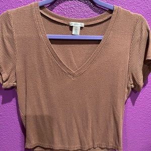 V neck crop top